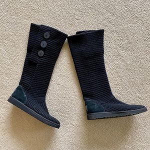 UGG Classic Cardy Boots Black 10